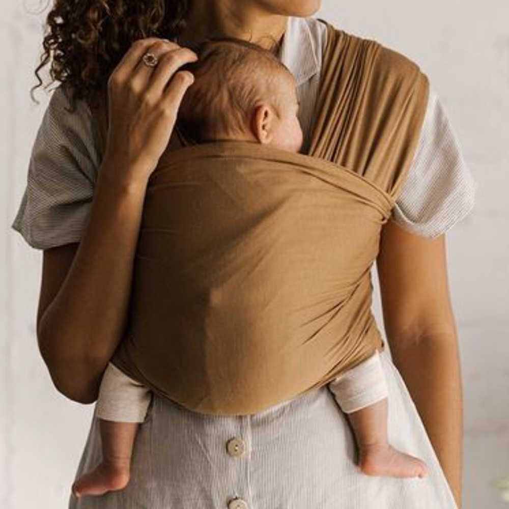 Petite Solly Baby Wrap in Camel